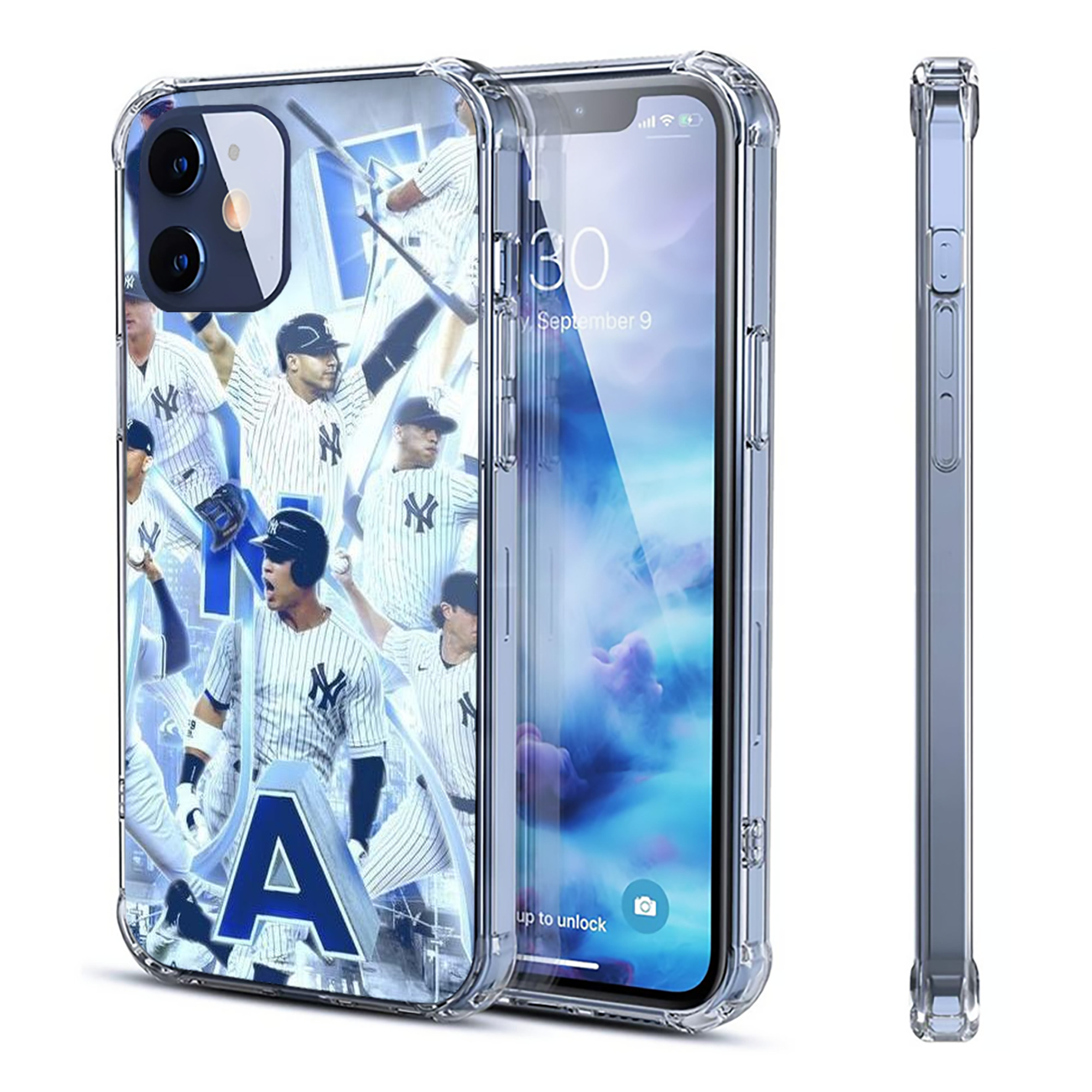 New York Yankees 236 Clear IPhone 12 Case – Soft TPU With UV Print – Enhanced Drop Protection, Precise Fit, Anti-Fingerprint, Customizable Design, Scratch-Resistant, Yellow-Resistant